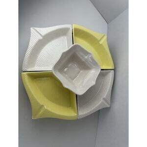 VTG Hoeing OF California Yellow Lazy Susan Serving Ware MCM